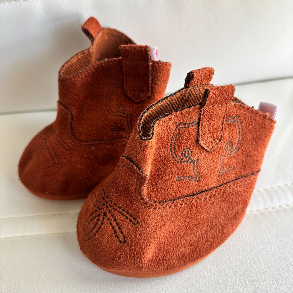 Build-A-Bear Brown Suede Boots Shoes BAB Plush Accessory Teddy Bear Shoes #A